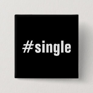 #Single Lustige Hashtag-Typografie-Text Button