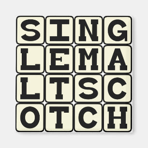 Single Malt Scotch, alkoholisches Getränk Magnet