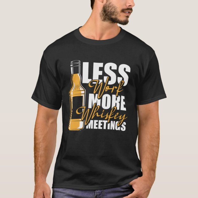 Single Malt Spaß Irish Scotch Whiskey T-Shirt (Vorderseite)