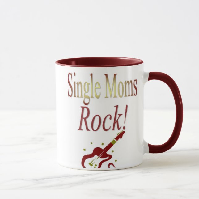 Single-Mama-Felsen! Tasse (Rechts)