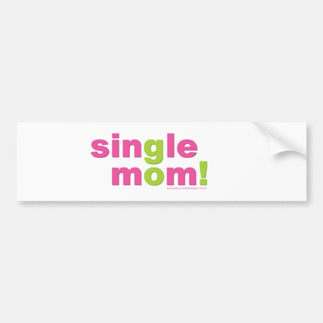 Single-Mama-Liebe durch MDillon Entwürfe Autoaufkleber (Vorne)