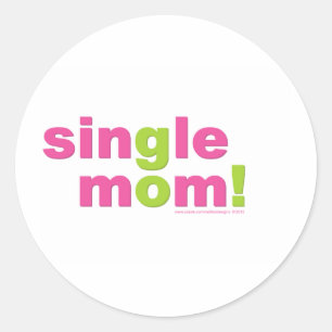 Single-Mama-Liebe durch MDillon Entwürfe Runder Aufkleber