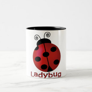 Single-Marienkäfer Zweifarbige Tasse