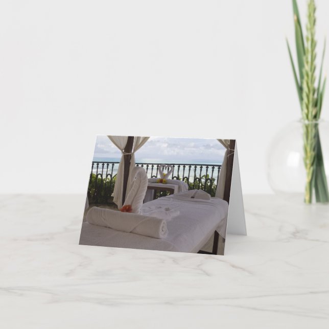 Single-Massage-Tabelle Karte (Vorderseite)