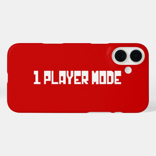 Single/Modus für einen Player Case-Mate iPhone Hülle (Rückseite (Horizontal))