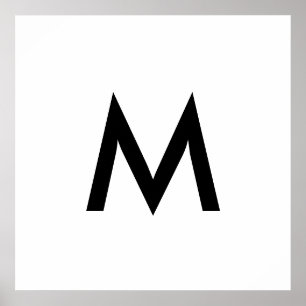Single Monogram Poster