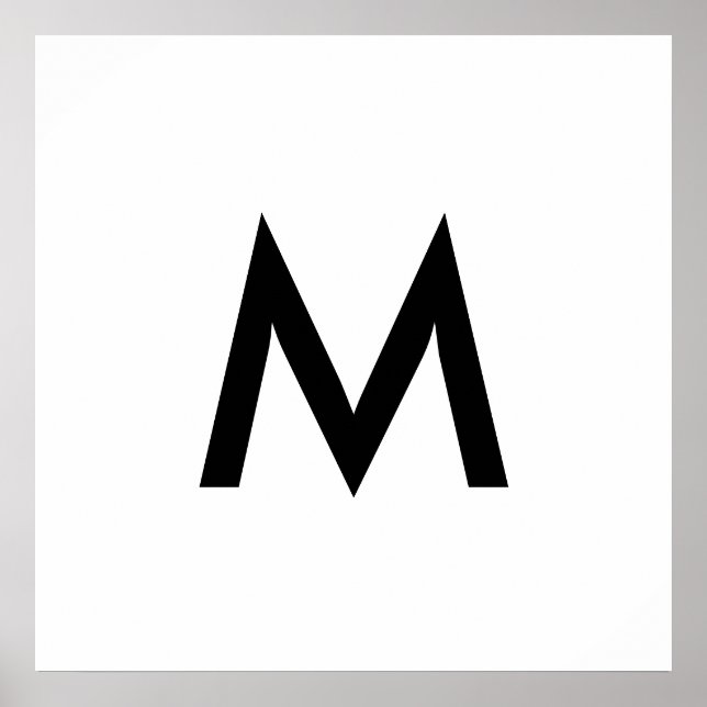 Single Monogram Poster (Vorne)