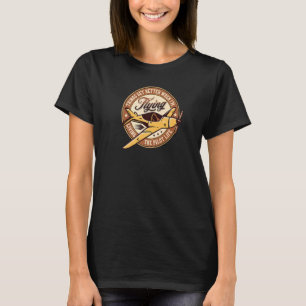 Single Motor Prop Flugzeug Geboren fliegen Pilot A T-Shirt