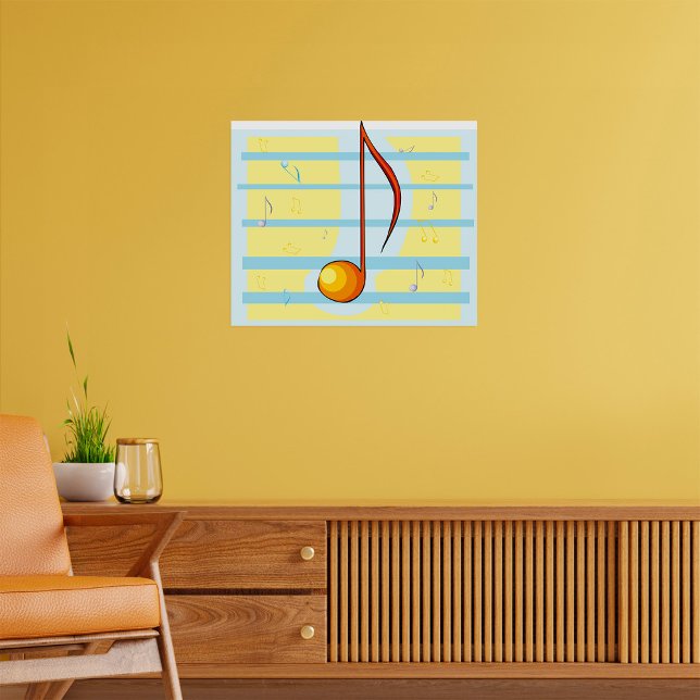 Single Musical Note Poster (Von Creator hochgeladen)