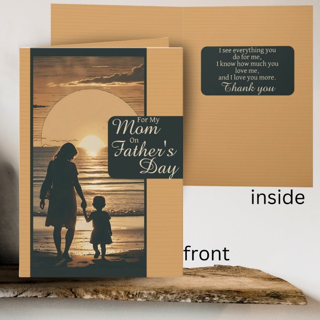 Single Mutter Wertschätzung Vatertag Karte (Von Creator hochgeladen)