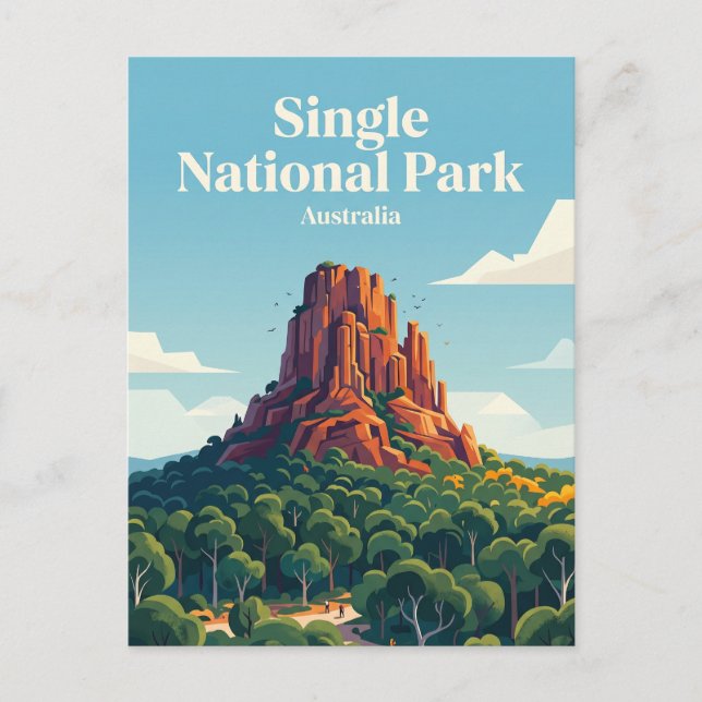 Single National Park Australien Postkarte (Vorderseite)