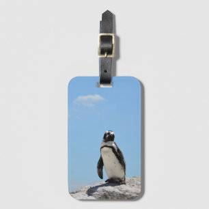 Single Niedlich Pinguin und Blue Sky Gepäckanhänger