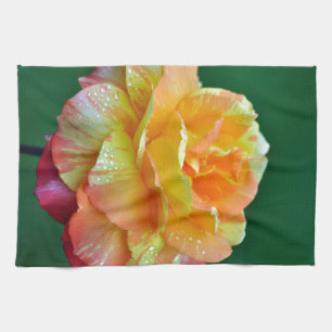 Single Orangentee Rose Geschirrtuch