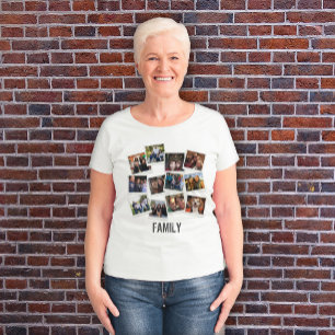 Single Own Family Foto Frame Collage T-Shirt