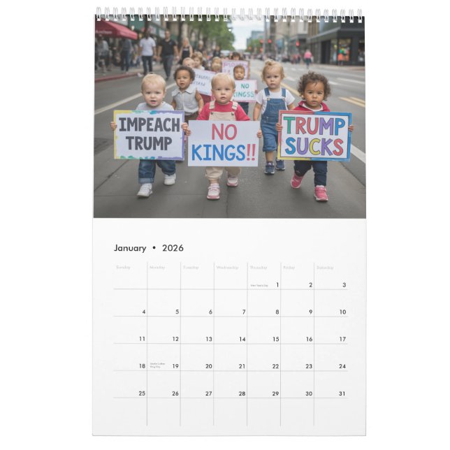 Single Page Trump Calendar Kalender (Jan 2026)