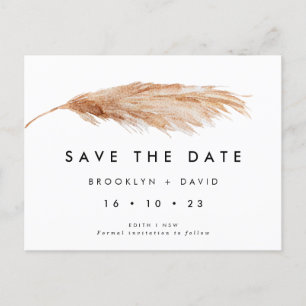 Single Pampas Gras Postkarte