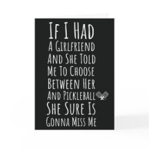 Single Pickleball Player Card Funny Pickleballall