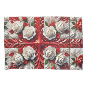 Single Pillowcase mit englischen Rose Kissenbezug