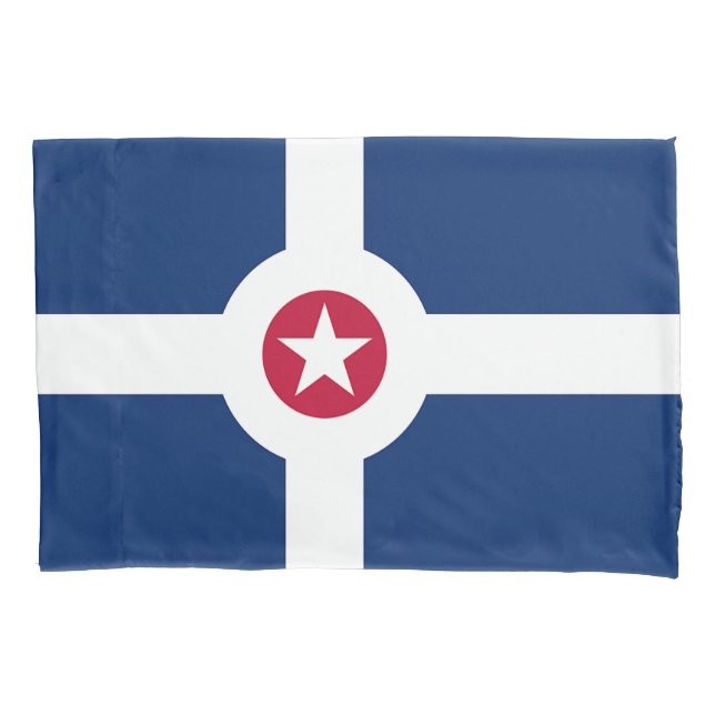 Single Pillowcase mit Indianapolis-Flagge Kissenbezug (Vorderseite)