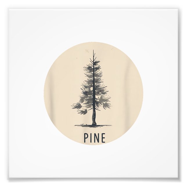 Single Pine Tree Outfit Fotodruck (Vorne)