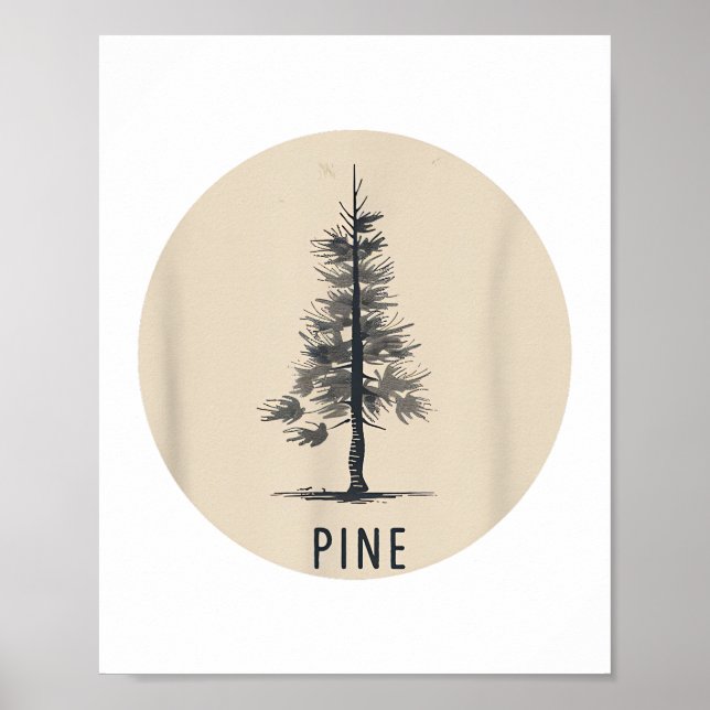 Single Pine Tree Outfit Poster (Vorne)
