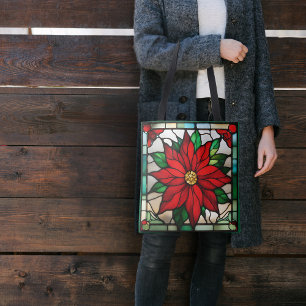 Single Poinsettia Imitate Festglas
