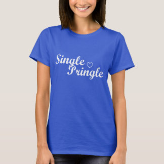 "Single Pringle" der T - Shirt-Blau Frauen T-Shirt