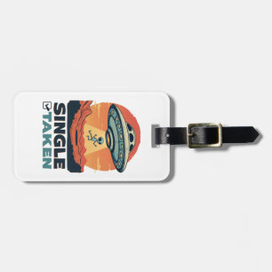 Single Raumschiff Entführung Alien Valentine Gepäckanhänger