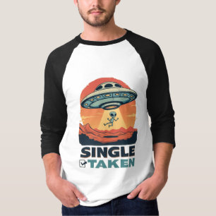 Single Raumschiff Entführung Alien Valentine T-Shirt