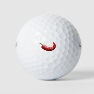 Single Red Hot Chili Pepper Golfball