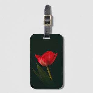Single Red Tulip Gepäckanhänger
