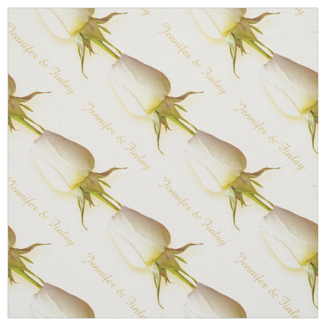 Single Rosa Hochzeit individuelle Name Stoff (Muster)