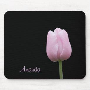 Single-rosa Tulpe-Knospe Mousepad
