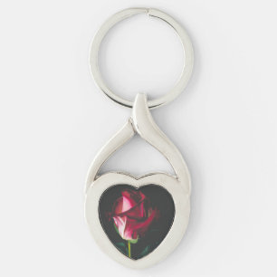 Single-Rosen-romantischer Schlüsselanhänger