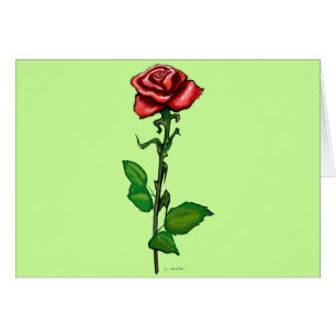 Single Rote Rose