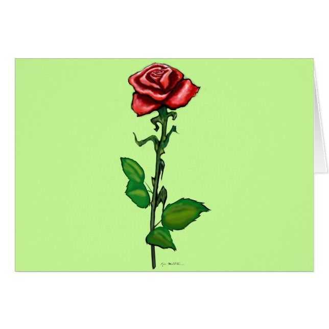 Single Rote Rose (Vorderseite (Horizontal))
