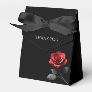 Single Rote Rose-Wedding Vielen Dank Geschenkschachtel