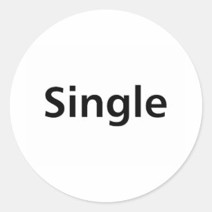 Single Runder Aufkleber