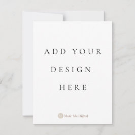 SINGLE SIDE 4,25x5,5 Zoll Einladungskarten-Portrai Einladung