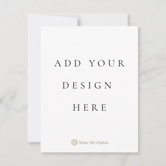 SINGLE SIDE 4,25x5,5 Zoll Einladungskarten-Portrai Einladung (Vorderseite)