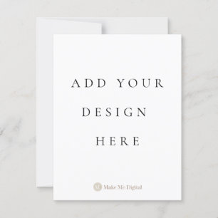 SINGLE SIDE 4,25x5,5 Zoll Einladungskarten-Portrai Einladung