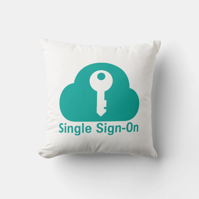 Single Sign-On Cloud Key Security Kissen (Vorderseite)