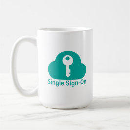 Single Sign-On-Cloud-Schlüsselsicherheit Kaffeetasse