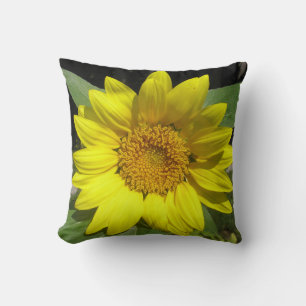 Single Sonnenblumenkopf Kissen