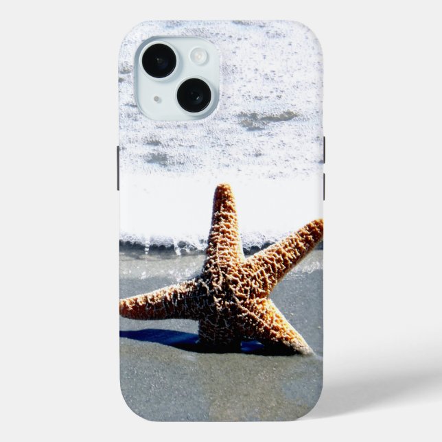 Single Starfish Washed Ashore Jigsaw Puzzle Case-Mate iPhone Hülle (Rückseite)