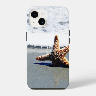 Single Starfish Washed Ashore Jigsaw Puzzle iPhone 14 Hülle