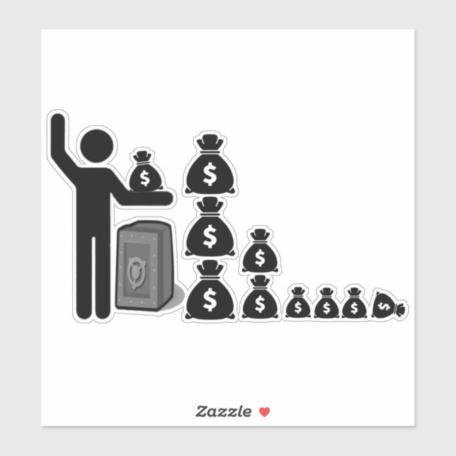 SINGLE STRICHMÄNNCHEN $ AUFKLEBER (Blatt)