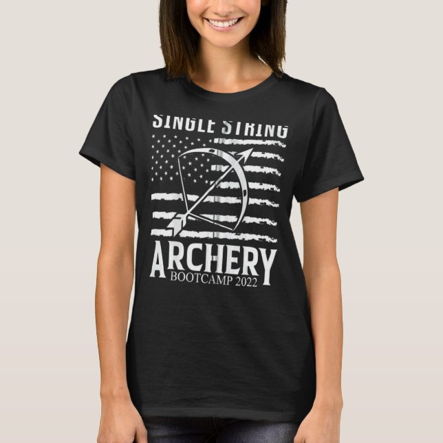 Single String Archery Bootcamp 2022 T-Shirt (Vorderseite)