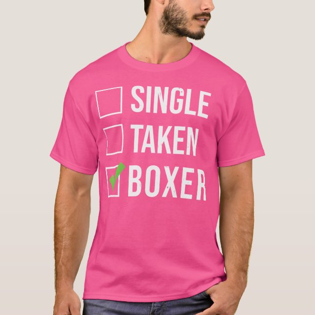 Single Taken Boxer Dog T-Shirt (Vorderseite)