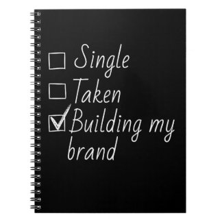 Single Taken Checklist Style Motivational Quote  N Notizblock